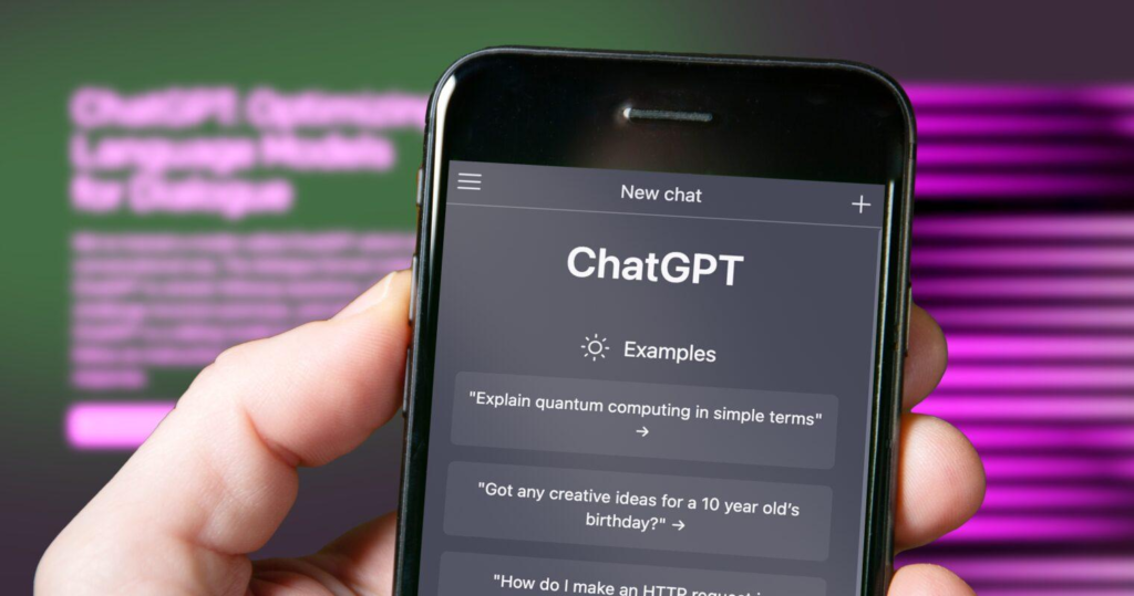 ChatGPT mobile user interface 2026