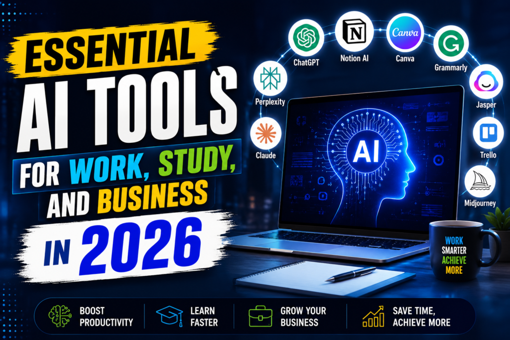 Essential AI Tools for Work, Study, and Business in 2026