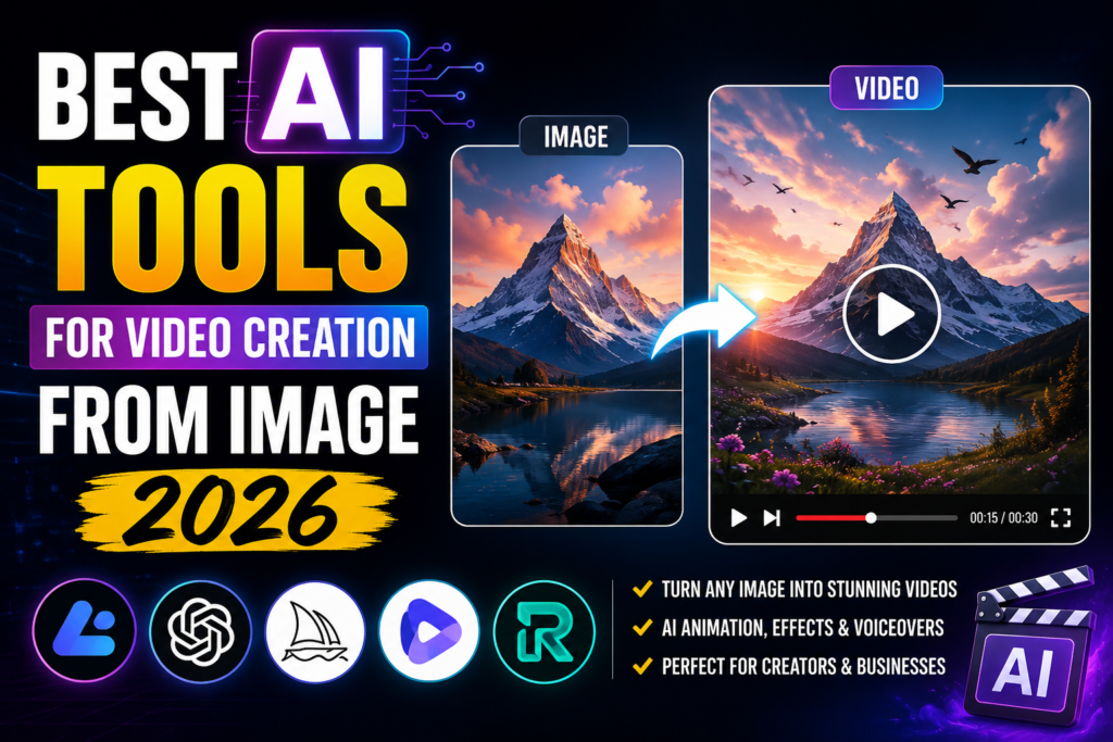 Best AI Tools for Video Creation From Image 2026