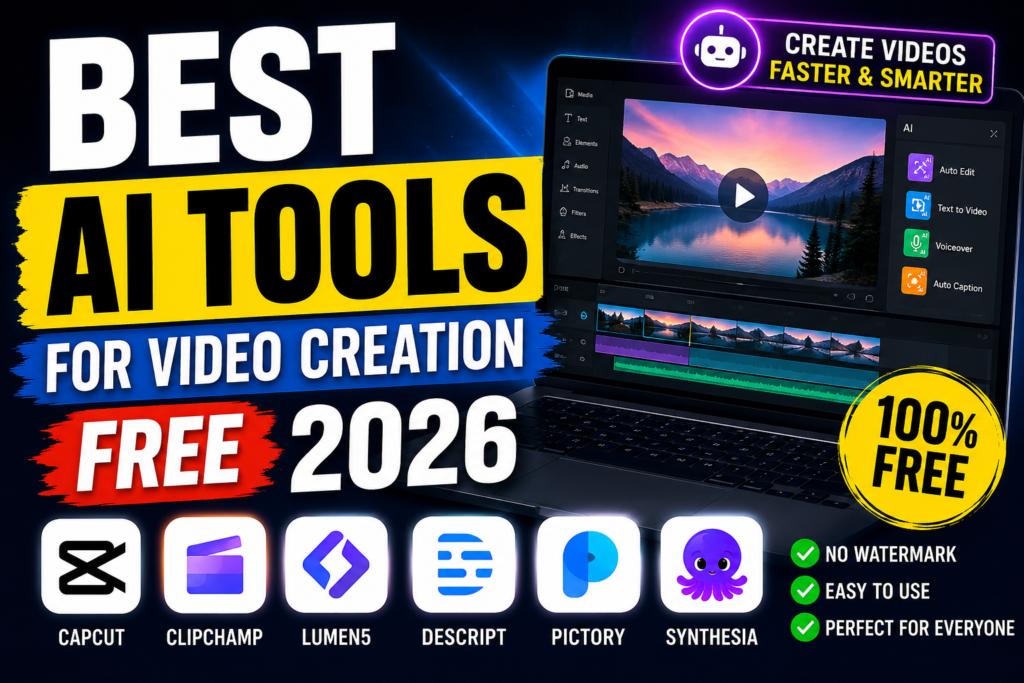 Best AI Tools for Video Creation Free 2026