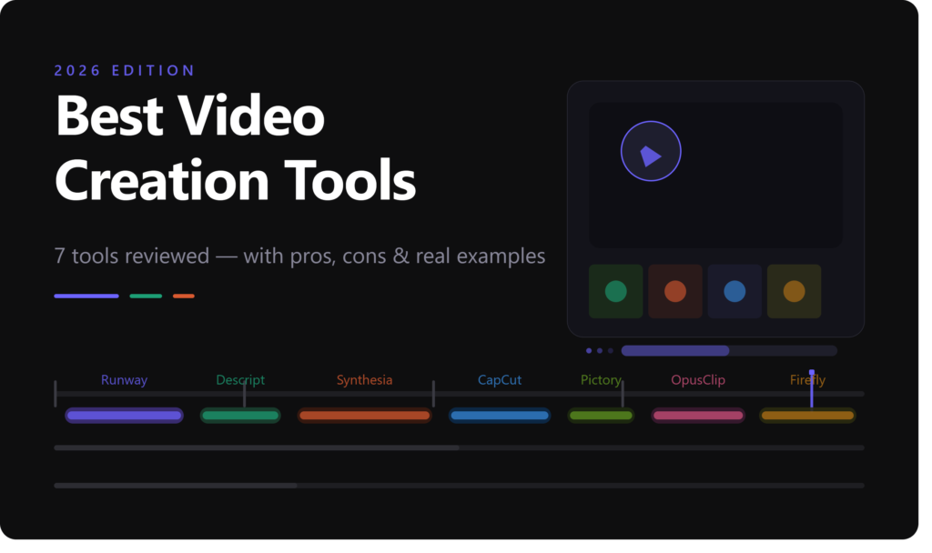 Best AI Tools for Video Creation and Editing 2026