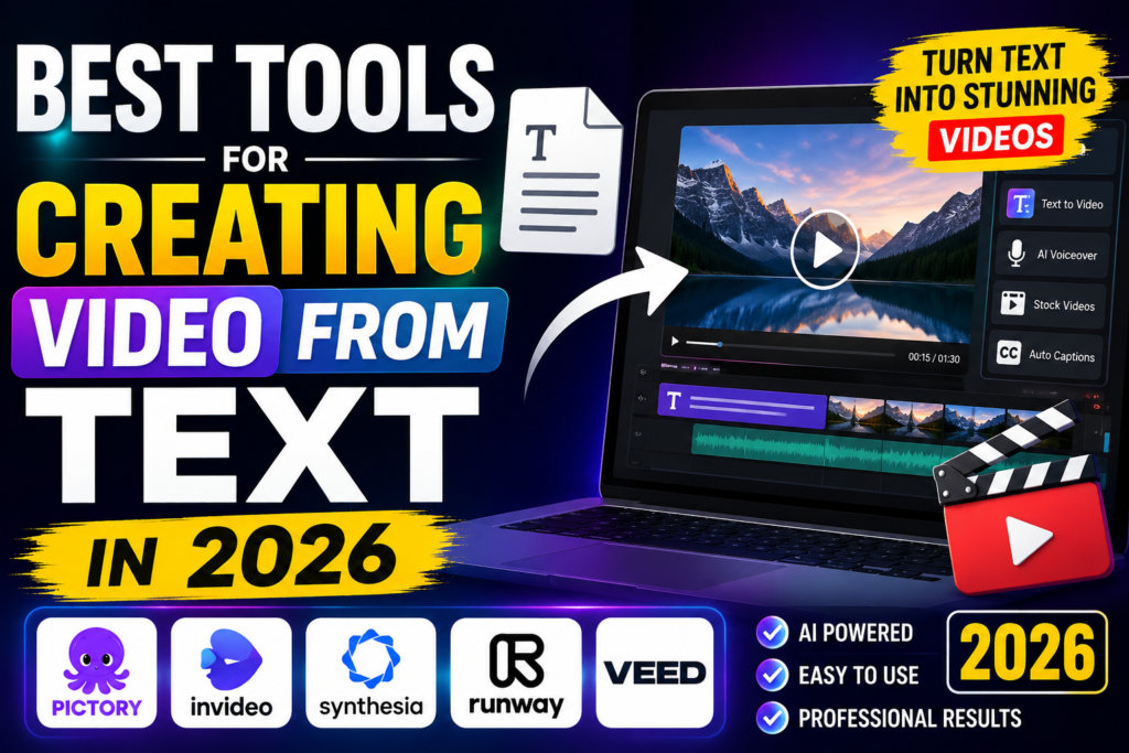 Best AI Tools for Creating Video from Text in 2026