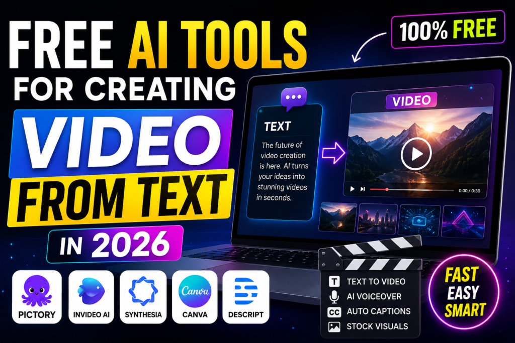 Free AI Tools for Creating Video from Text in 2026