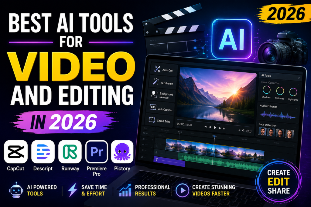 The Best AI Tools for Video and Editing in 2026