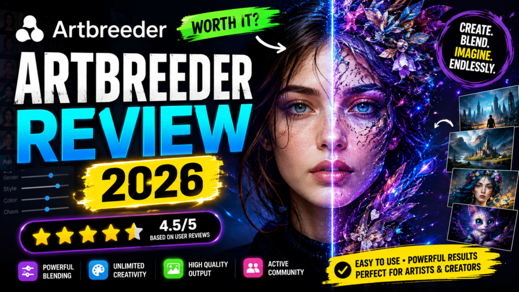 Artbreeder Review 2026: Features, Pricing, Pros & Cons