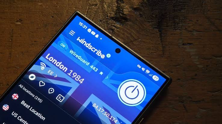 Windscribe (Free — 15GB/Month)