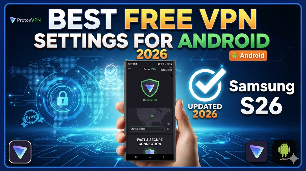 Best Free VPN Settings for Android Samsung Mobile in 2026