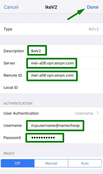 IKEv2 Manual Configuration — All Platforms